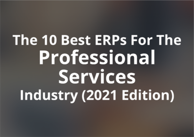 best erp for professional services