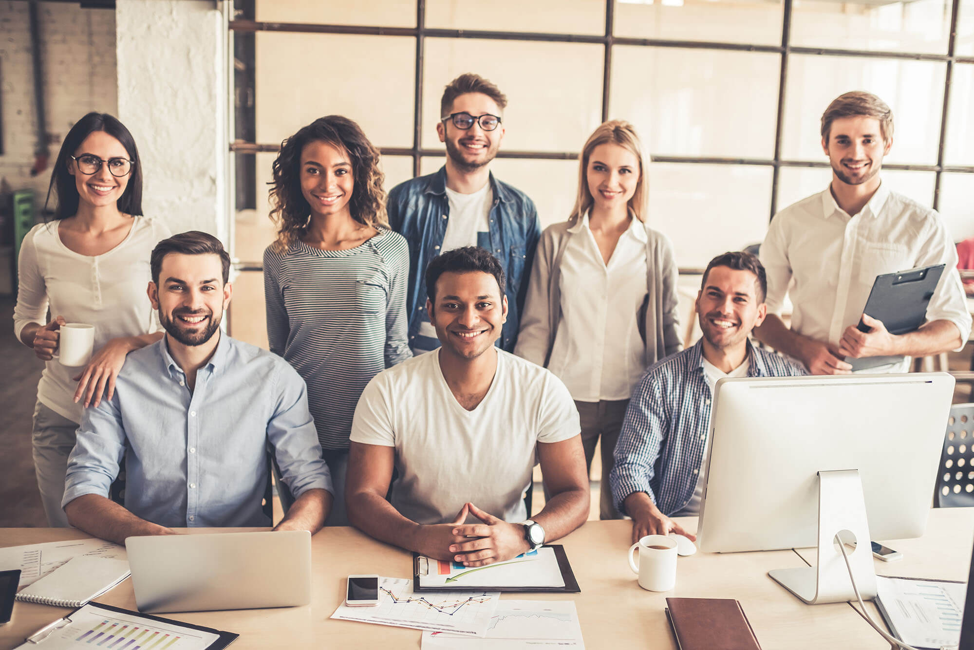 People in an office