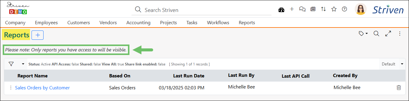 Reports List page auto-filtered for reports that are using the Custom Field that is being deactivated