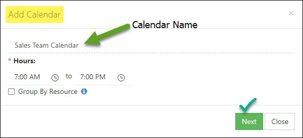 Adding a Custom Calendar