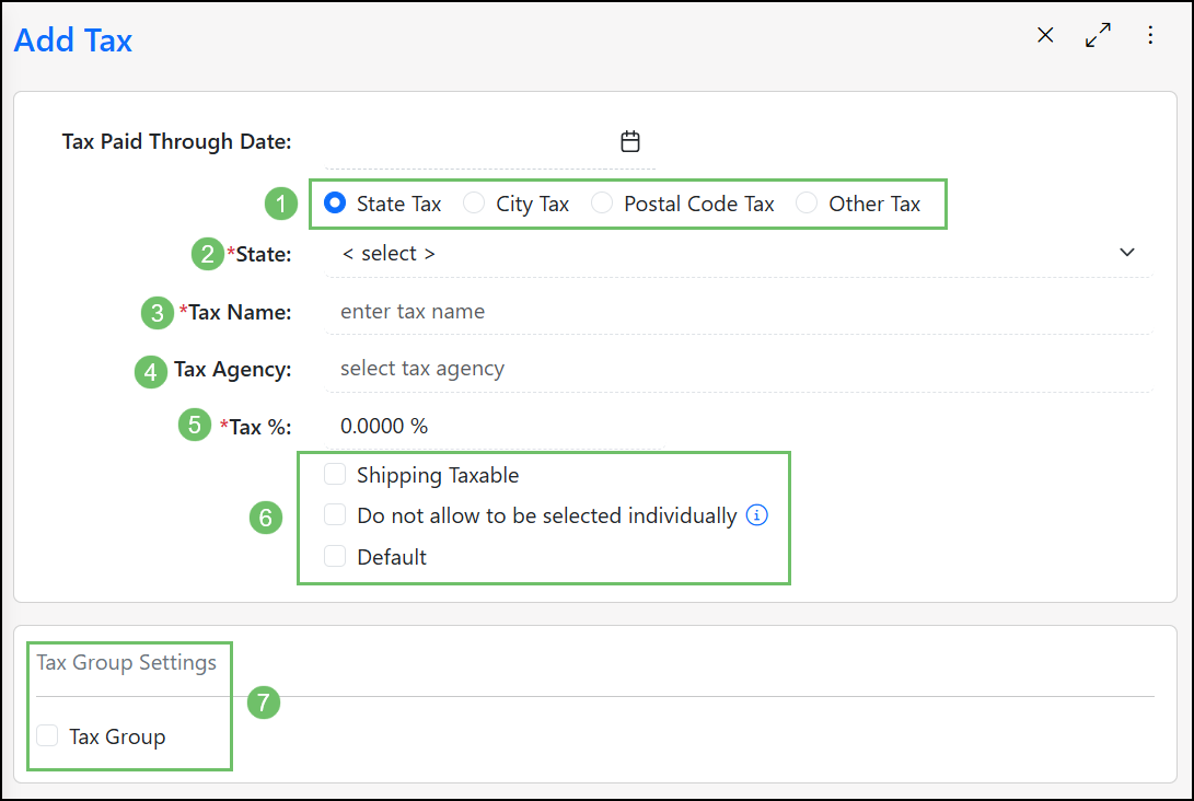 Creating a tax agency for a State.