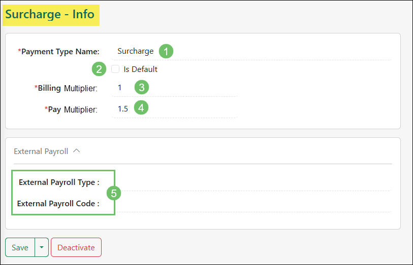 Editing a Pay Type