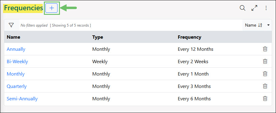 How to Add a New Frequency