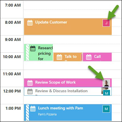 Profile Image Identifying Event Assignee