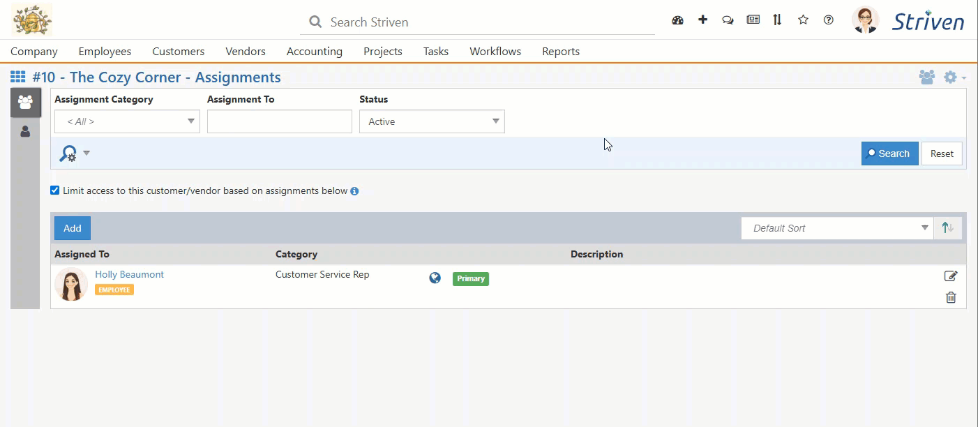 Task Dispatch Assignment to Employee Without Access to Customer