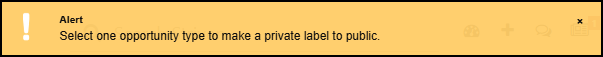 Warning Message When Turning a Label Public