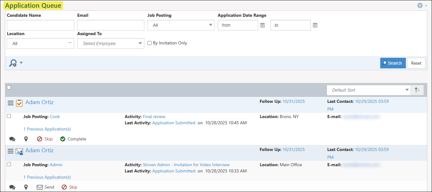 The Application Queue