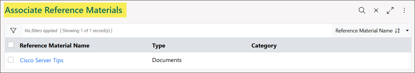 The Associate Reference Materials Page