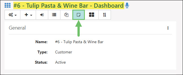 The Copy Dashboard Button on a Customer or Vendor Dashboard