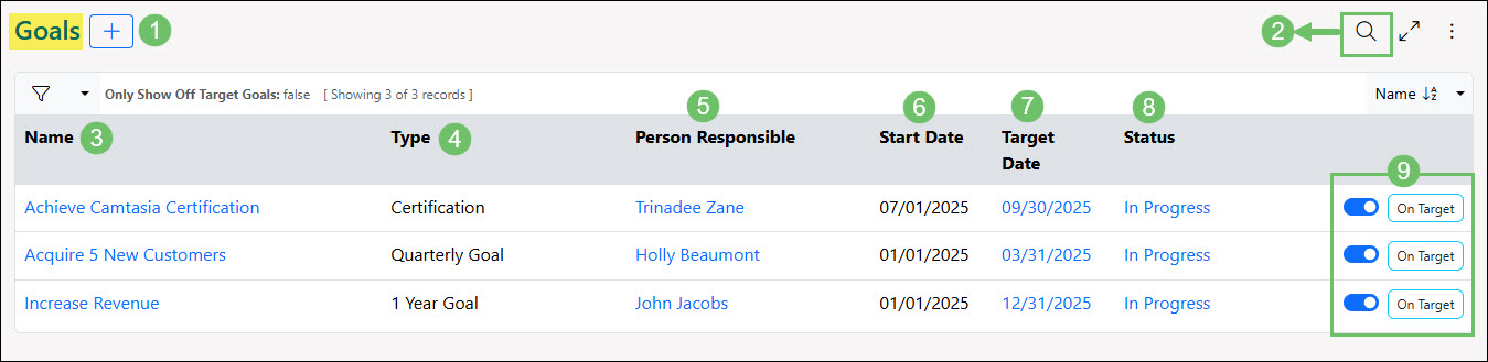 The Goals List