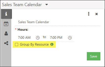 The Group By Resource Option