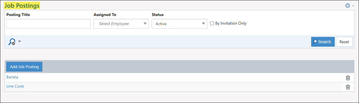 The Job Postings List