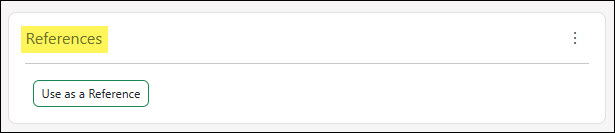 The References Widget on the Contact Dashboard