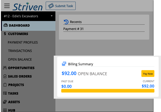 portal payments striven