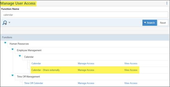 Permission to Share Calendar Externally