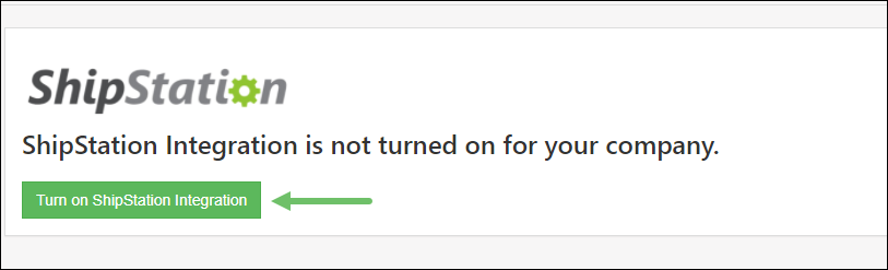 Turn on ShipStation Integration button in Striven