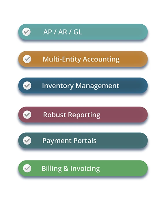 List of Striven's accounting-centric features