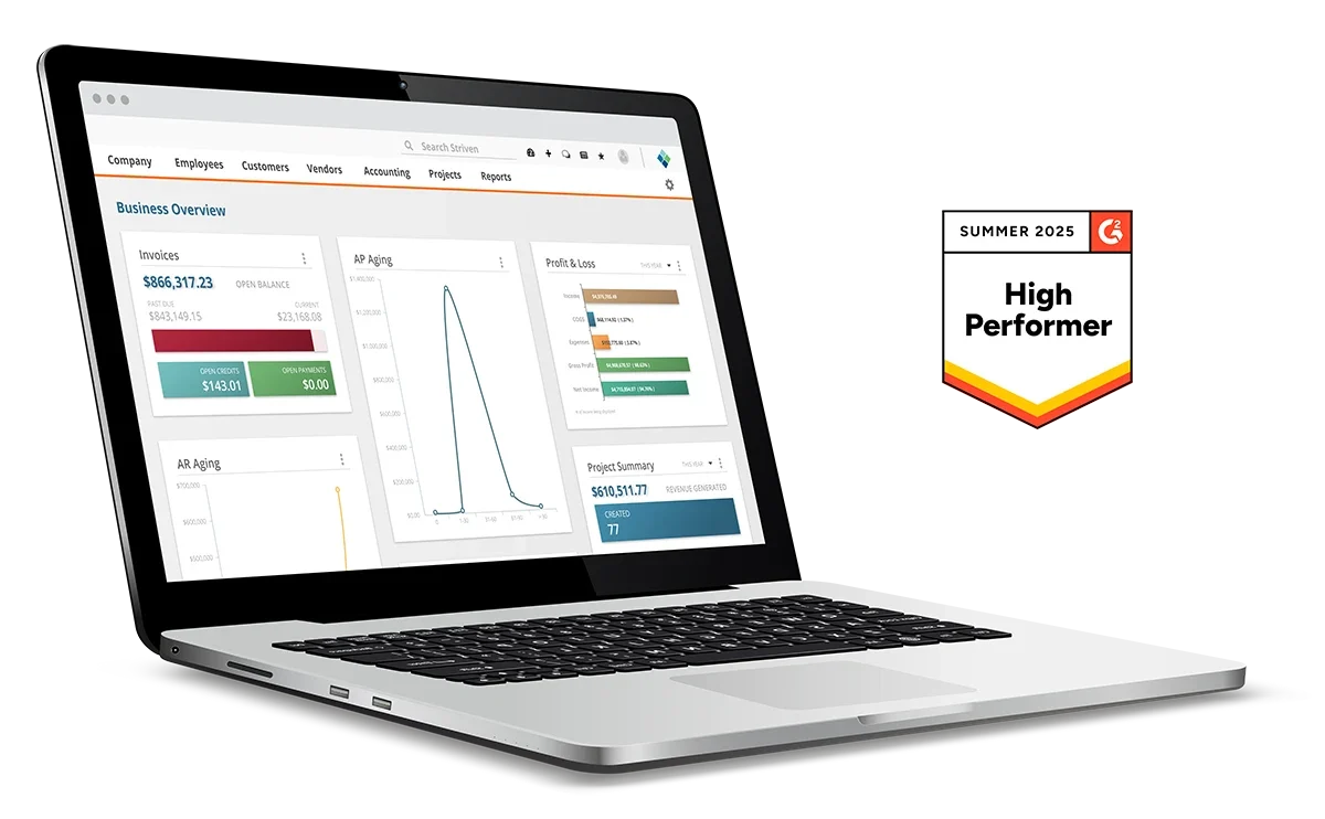 striven business management software