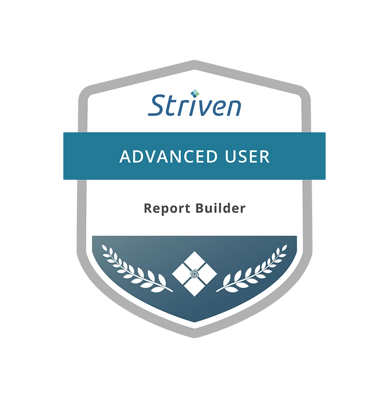 Striven Advanced User Report Builder certification
