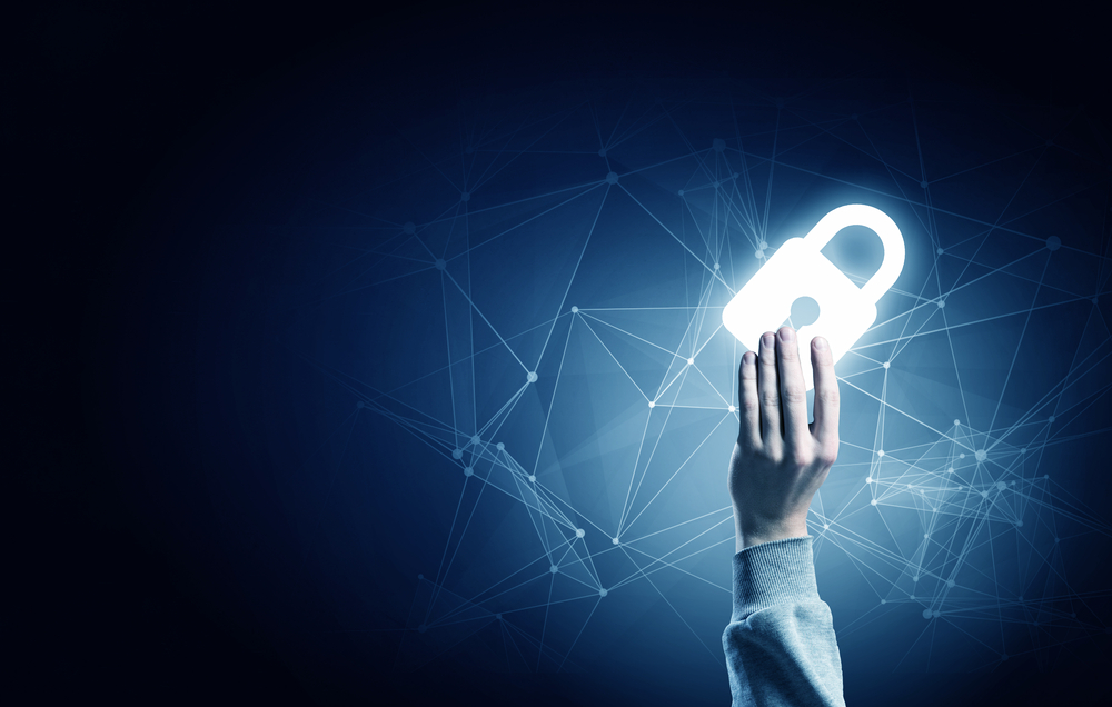 data security glowing