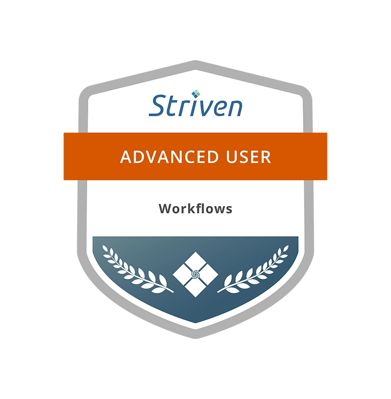 Striven Advanced User Workflows certification